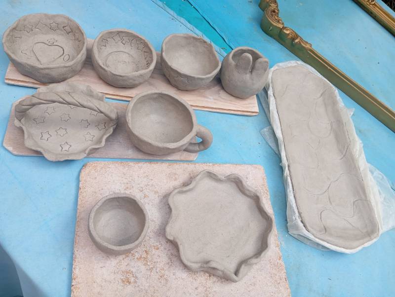 Belles réalisations en ce 1er jour de stage.